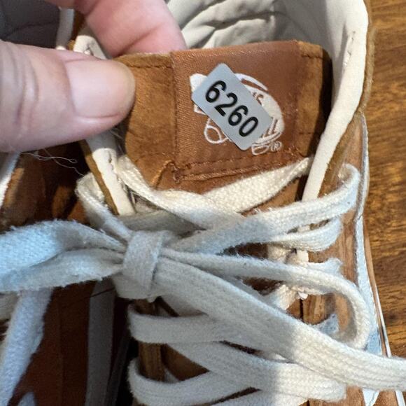 Vans Sk8-Hi Shoes Women 6 Men 4.5 Brown Suede High Top Scotchgard Skate Classic - Picture 10 of 10